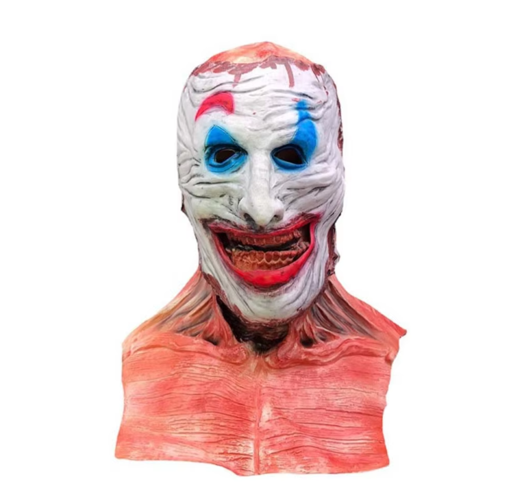 MASCARA DE HALLOWEEN DE PAYASO (DOBLE CAPA)