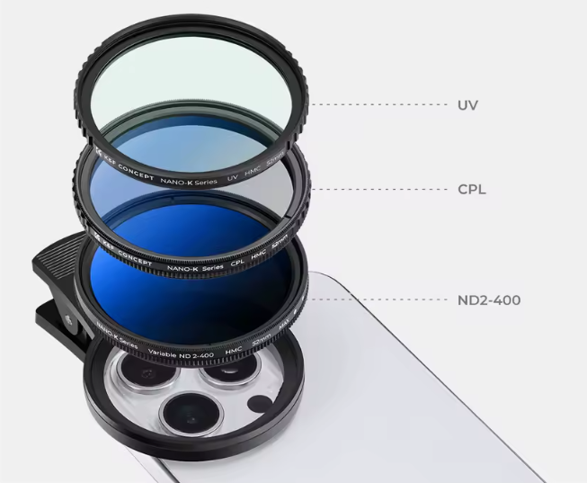 FILTRO PROFESIONAL GRADUABLE PARA CELULAR