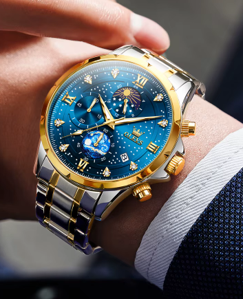 RELOJ "OLEVS" ¡PERFECTA FUSION DE ELEGANCIA Y FUNCIONALIDAD!