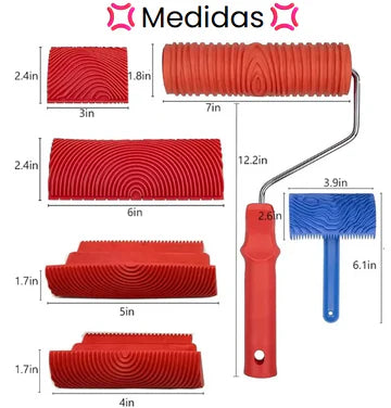 Kit Efecto Madera (6 piezas)