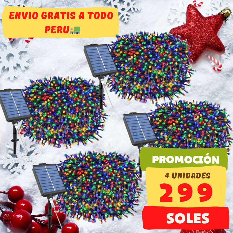 Luz Led con Panel Solar (25 METROS)