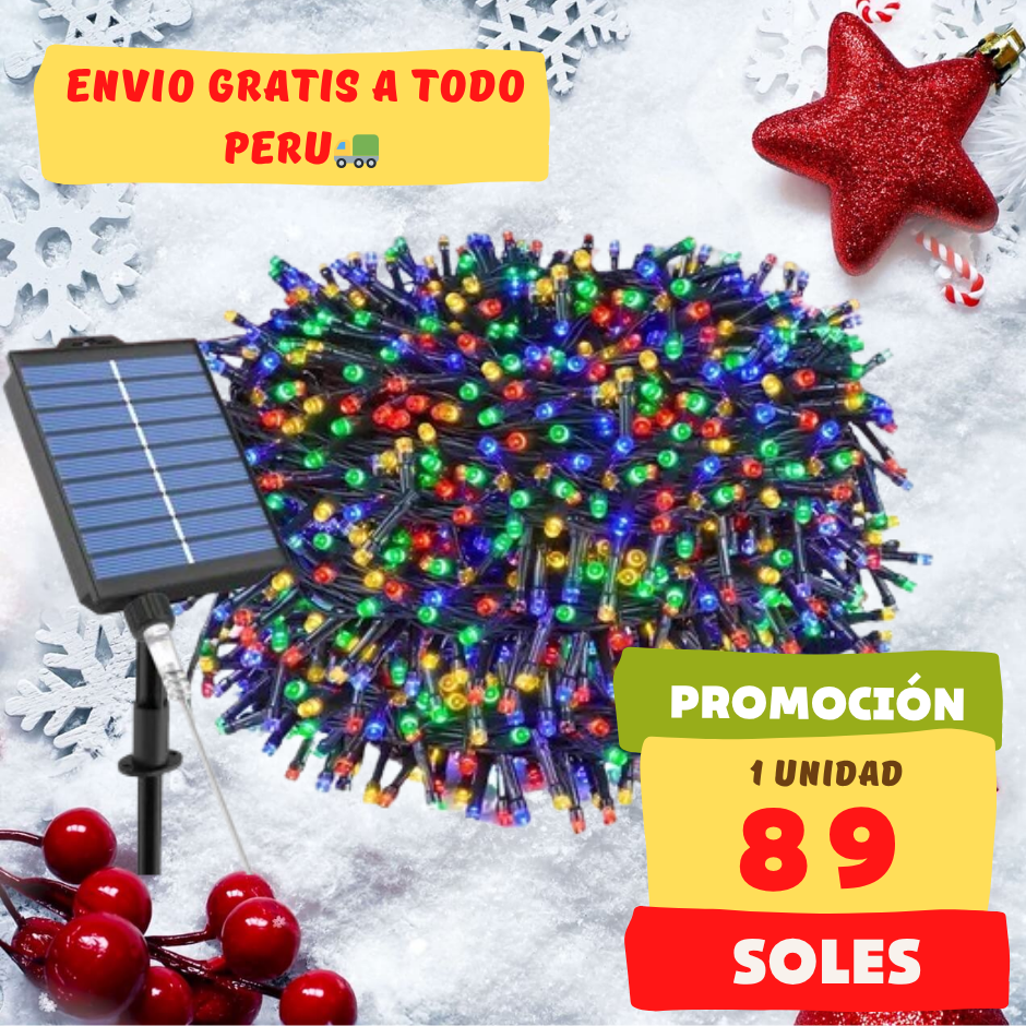 Luz Led con Panel Solar (25 METROS)