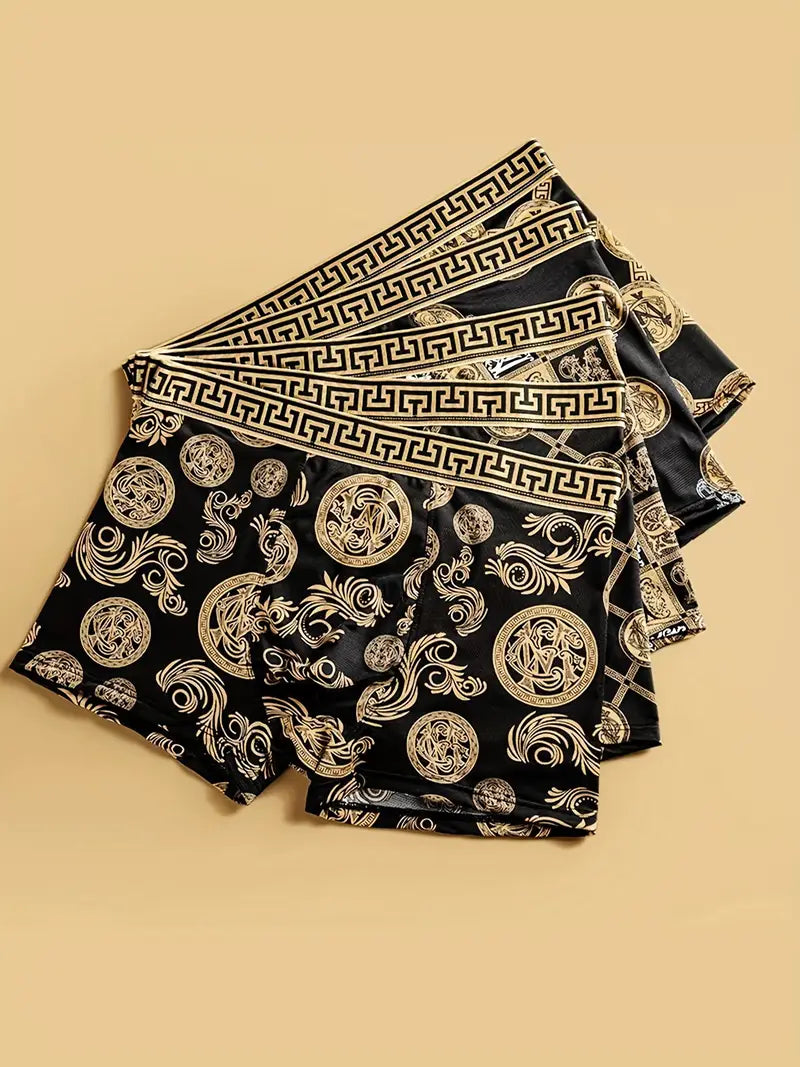 🖤 Set de 5 Bóxers para Hombre de Seda Helada 💛